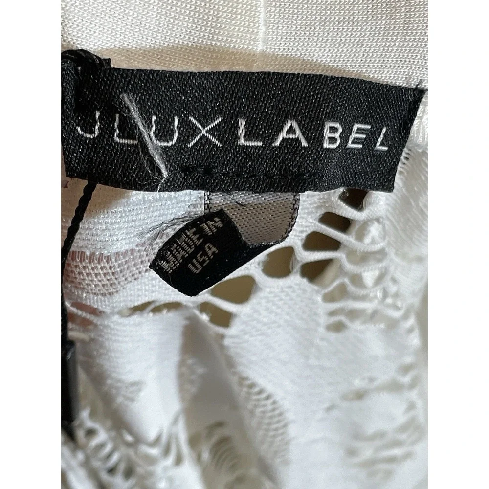 JluxLabel Throw On White Beach Cardigan Coat Sz S Missing‎ Belt